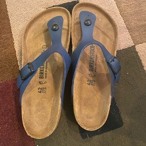 Navy Birkenstocks